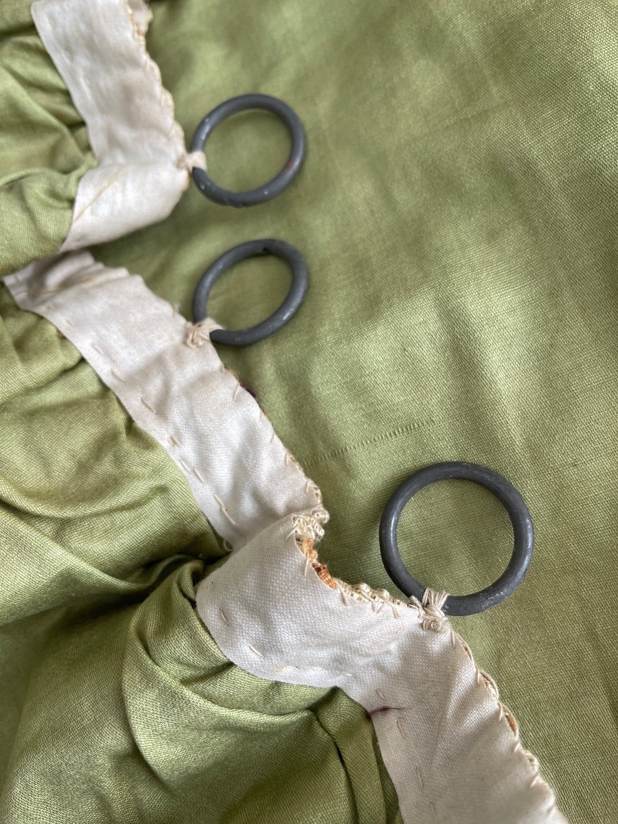 Pair Of Hangings Upholstery Fabric Floral Decor Trimmings-photo-4