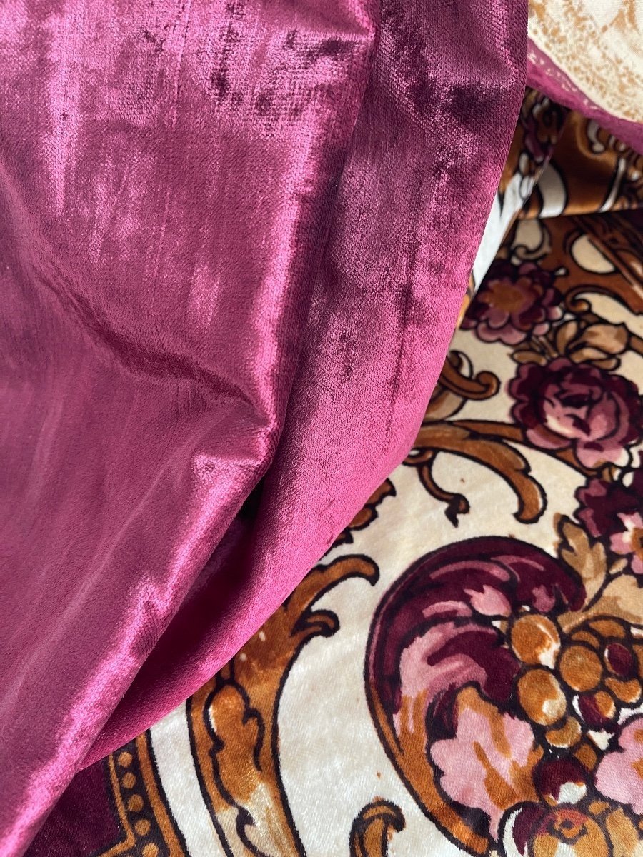 Tapis de Table Italien en Velours de Soie - Large Décor Floral-photo-7