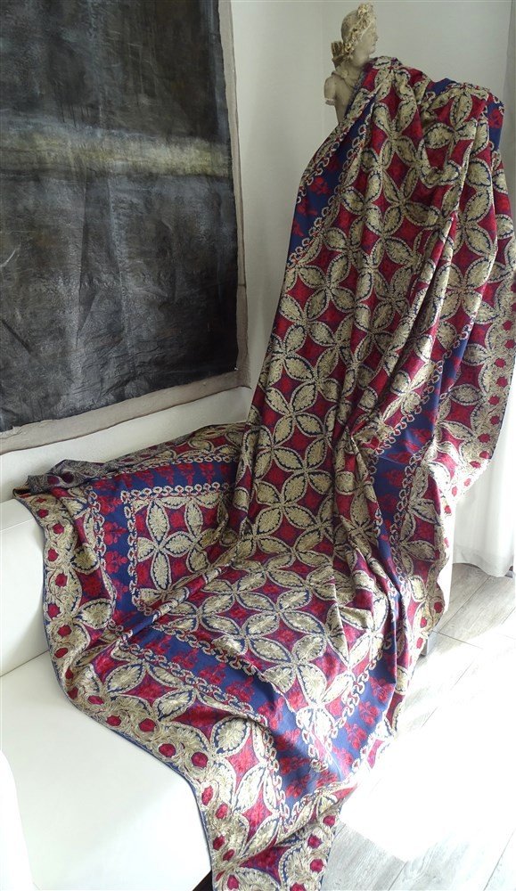 Tenture Orientale  Broderie De Soie Portière, Nappe Ou Tenture Décorative-photo-4
