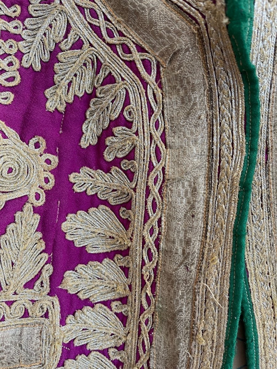 Gilet Ottoman Ancien – XIXème Siècle – Broderies Métalliques-photo-5
