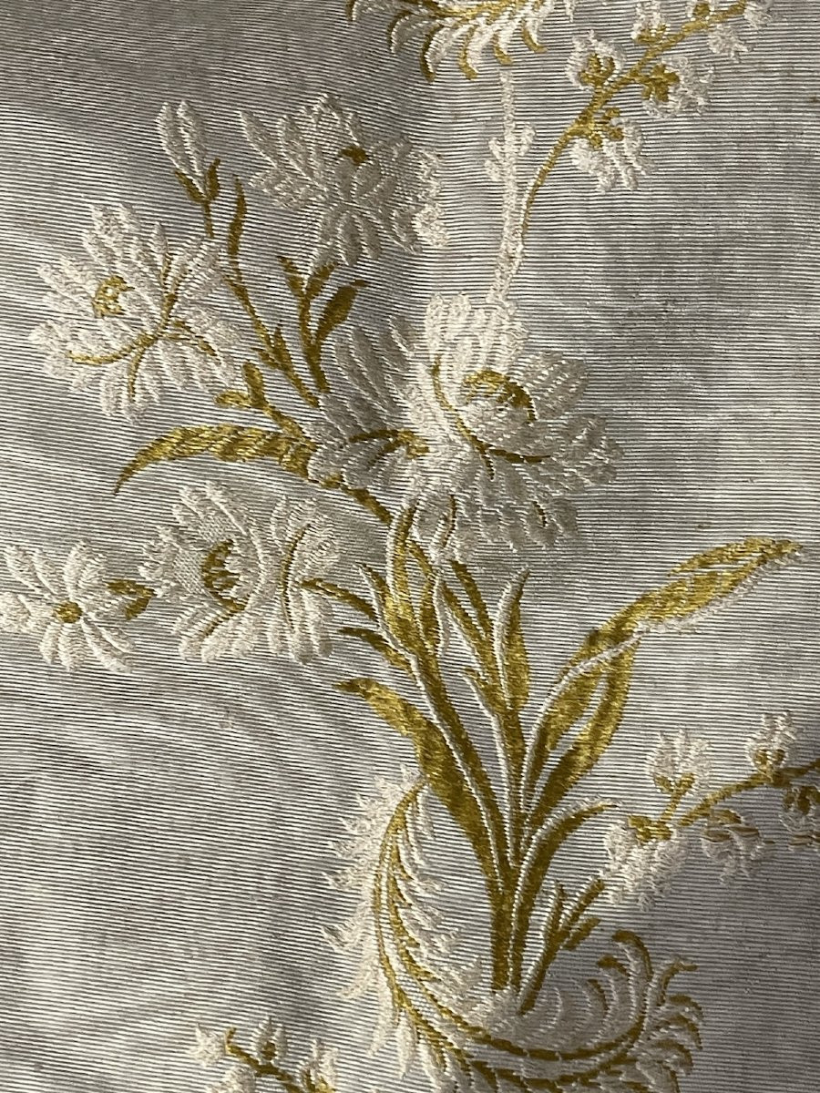 Métrage de soierie lyonnaise – XIXe siècle décor floral -photo-2
