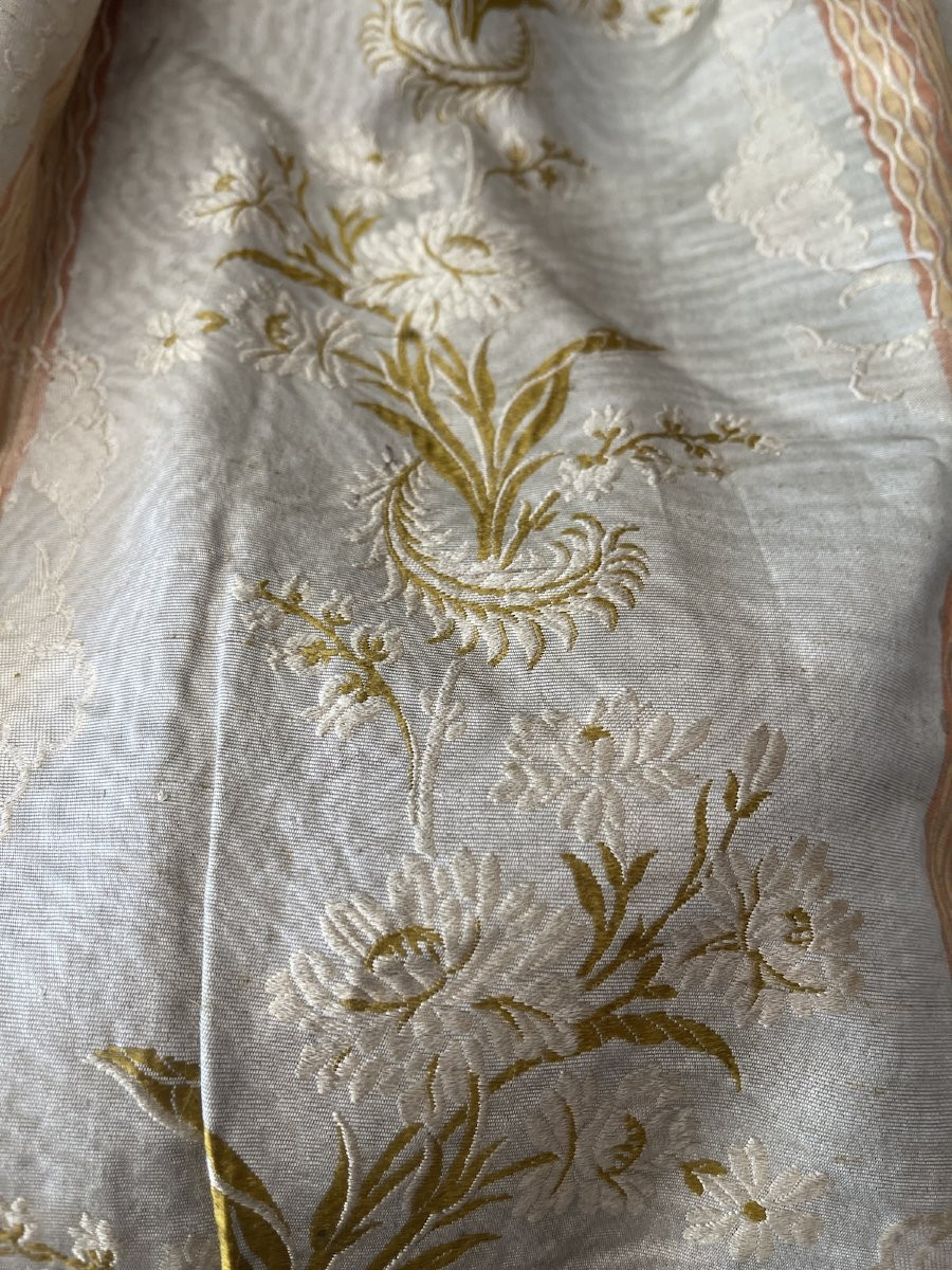 Métrage de soierie lyonnaise – XIXe siècle décor floral -photo-4
