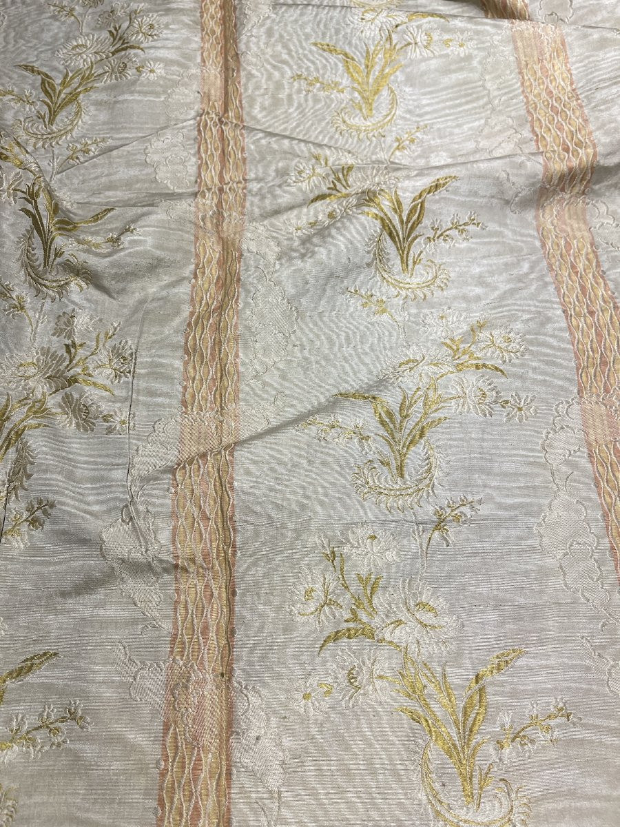 Métrage de soierie lyonnaise – XIXe siècle décor floral -photo-6