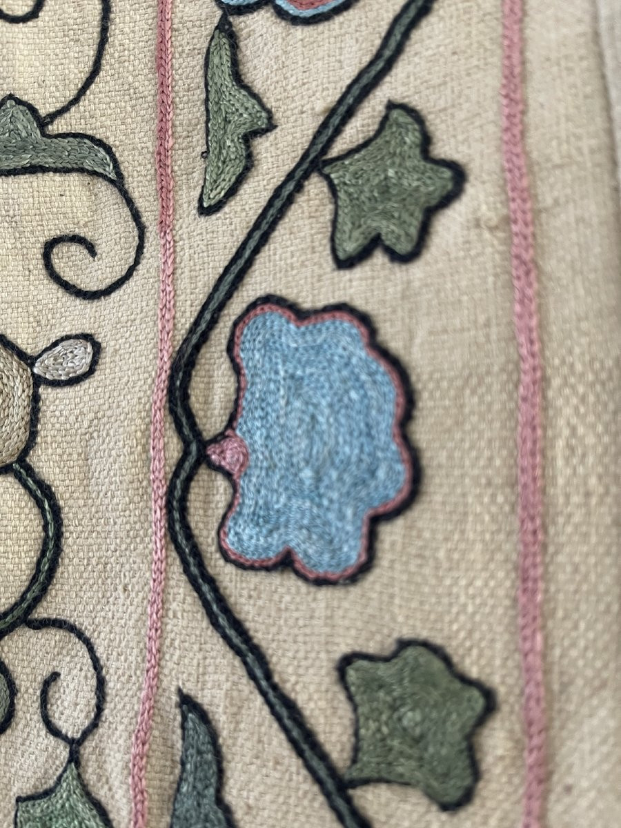 Suzani piece de broderie Ouzbékistan brodée à la main-photo-4