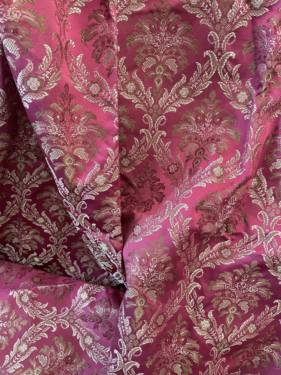 Satin Silk Curtain Or Footage -photo-1