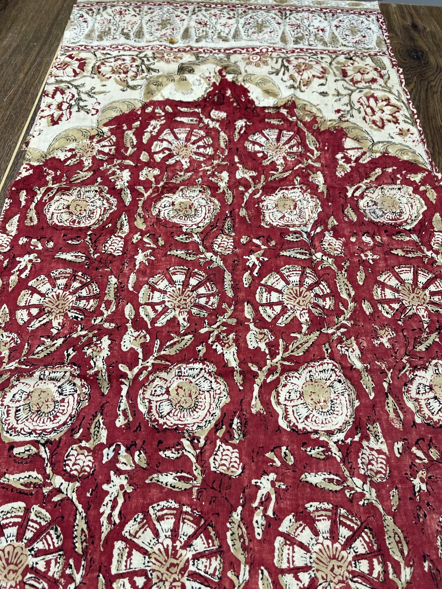 Fragment de tissu époque XIXème indienne