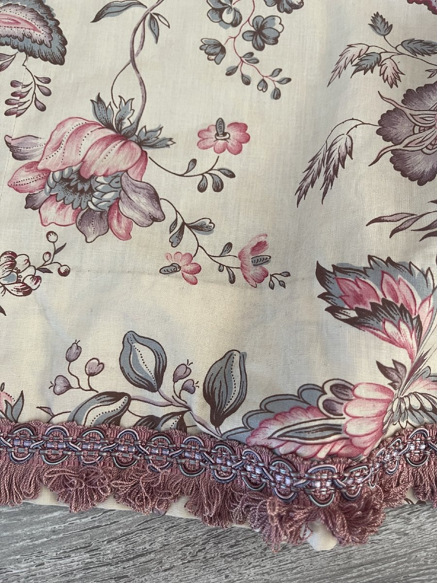 Paire de Rideaux Imprimés – Indienne aux Teintes Pastel-photo-1