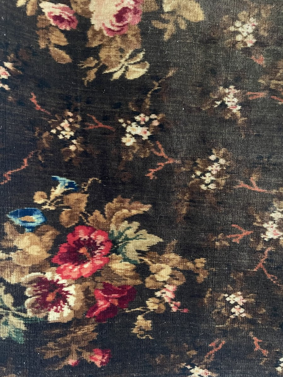 French Antique  Printed Velvet  19th Century-photo-5