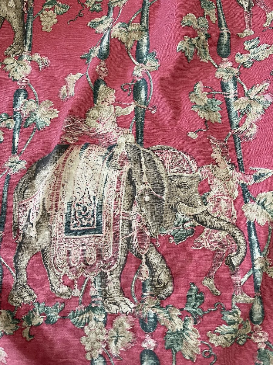 Paire de Rideaux au Décor d’Éléphants – Éditeur Gaston y Daniela-photo-2