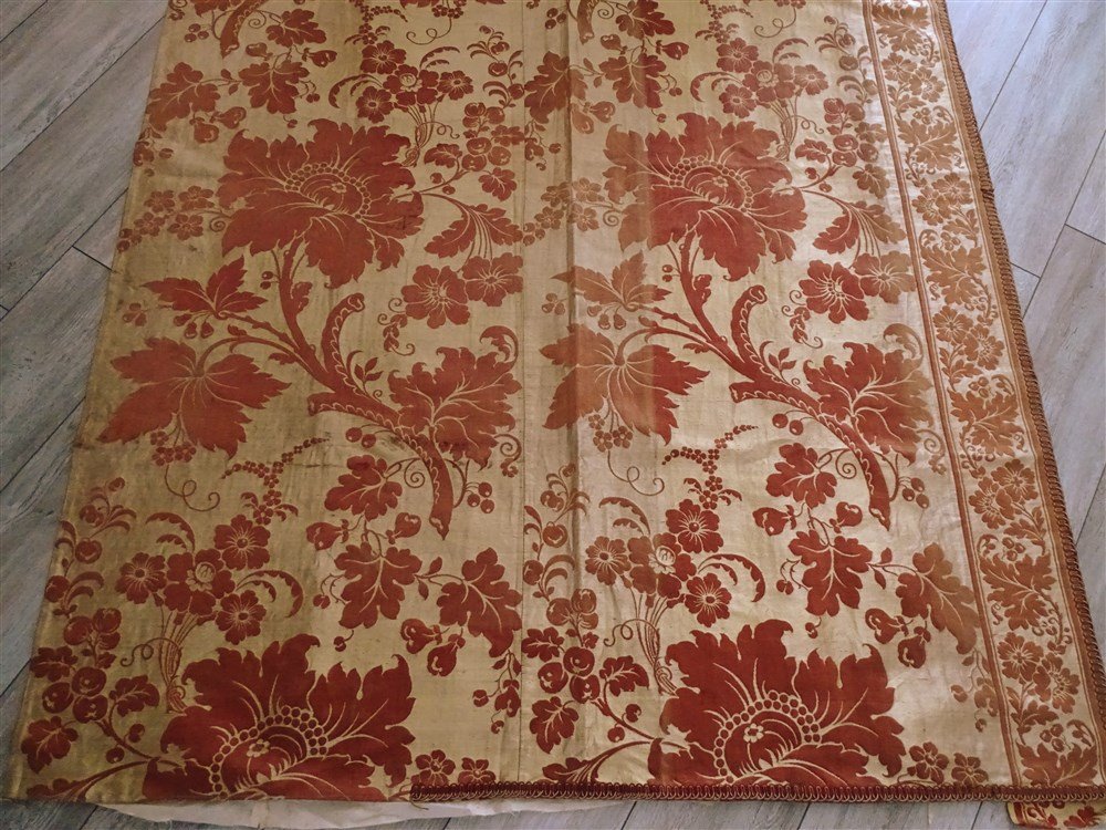 Brocatelle Regency Period Curtain Linen And Silk High-end Decoration-photo-3