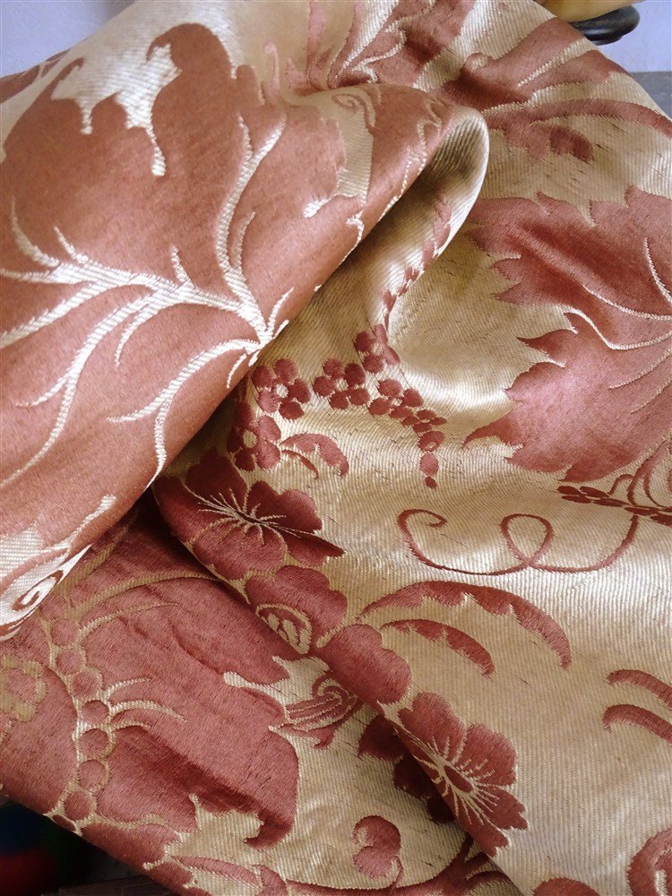 Brocatelle Regency Period Curtain Linen And Silk High-end Decoration-photo-4