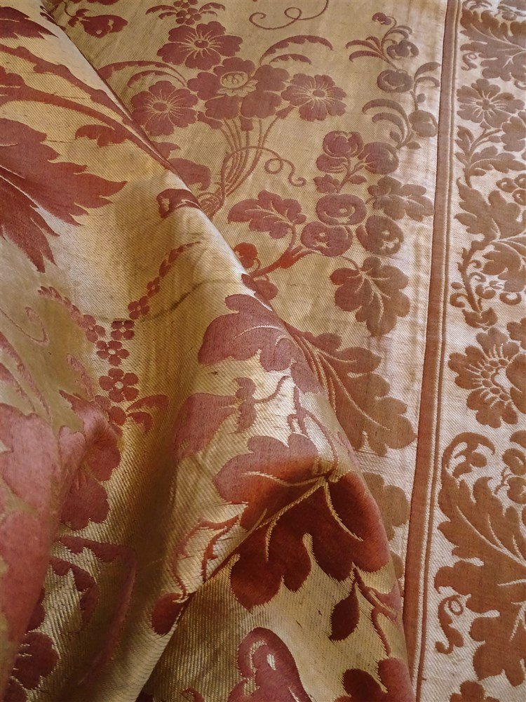 Brocatelle Regency Period Curtain Linen And Silk High-end Decoration-photo-5