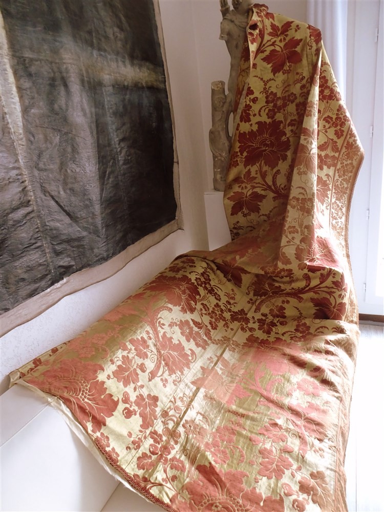 Brocatelle Regency Period Curtain Linen And Silk High-end Decoration-photo-7