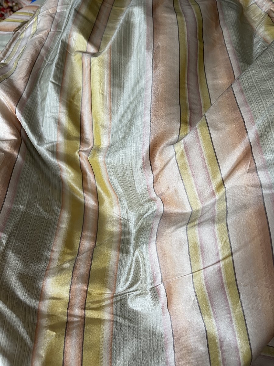 Paire de Rideaux en Soie Italienne aux Reflets Pastel   326 cm x 200 cm-photo-3