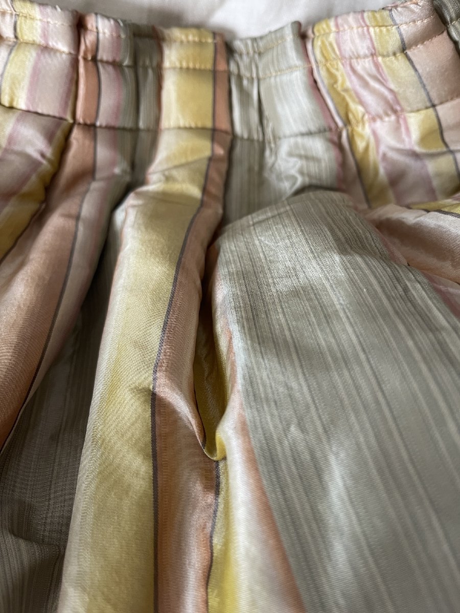Paire de Rideaux en Soie Italienne aux Reflets Pastel   326 cm x 200 cm-photo-4
