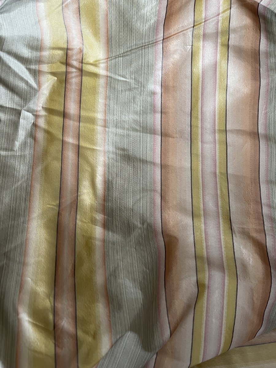 Paire de Rideaux en Soie Italienne aux Reflets Pastel   326 cm x 200 cm-photo-5