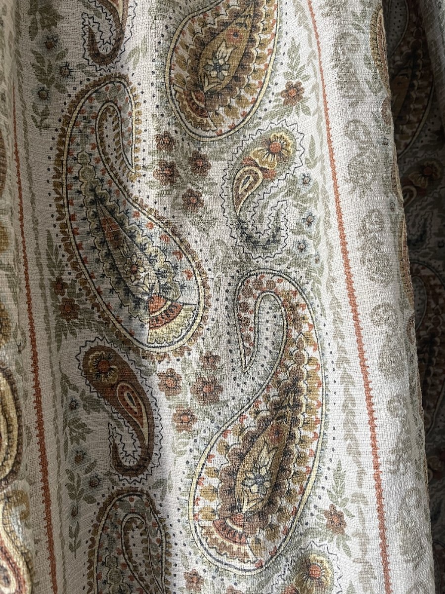 Second Set Of Curtains – Urgent Order – Kashmir Design – Cotton And Linen-photo-3