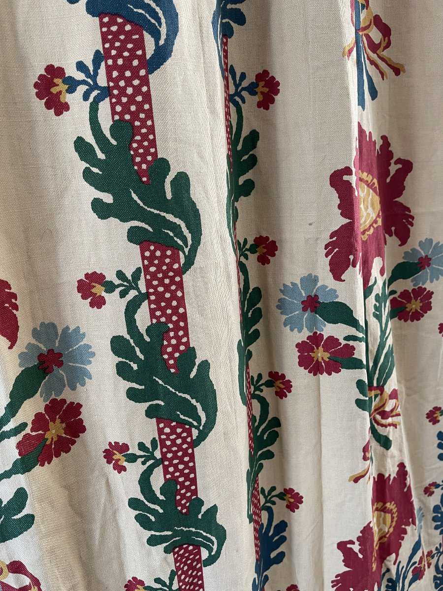Portière Le Manach /Pierre Frey , modèle Victor Hugo ,décor floral polychrome-photo-4