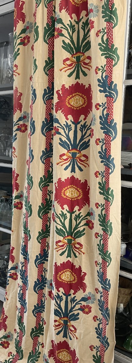 Portière Le Manach /Pierre Frey , modèle Victor Hugo ,décor floral polychrome-photo-4