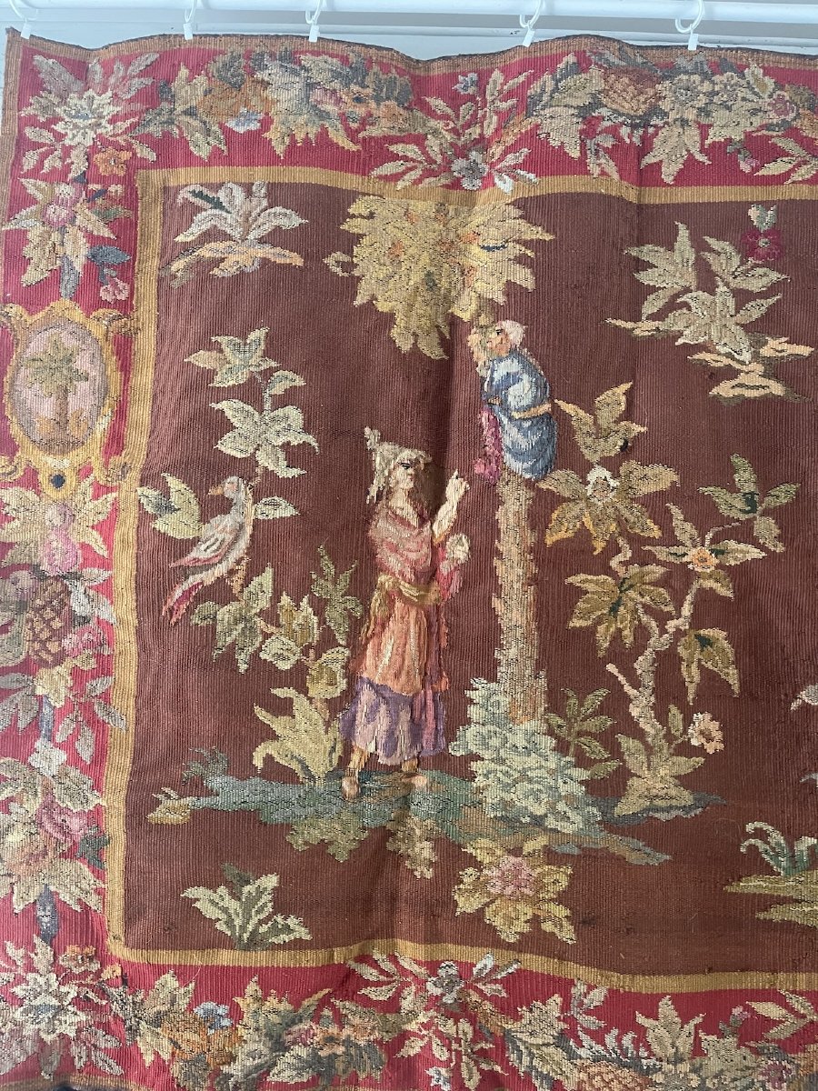 Tapisserie d'Aubusson – Décor de Chinoiseries – Époque XIXᵉ siècle-photo-4