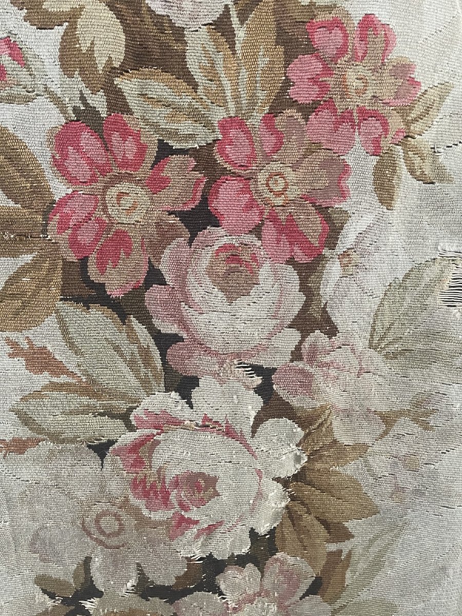 Tapisserie d'Aubusson, époque XIXᵉ siècle, décor floral -photo-2