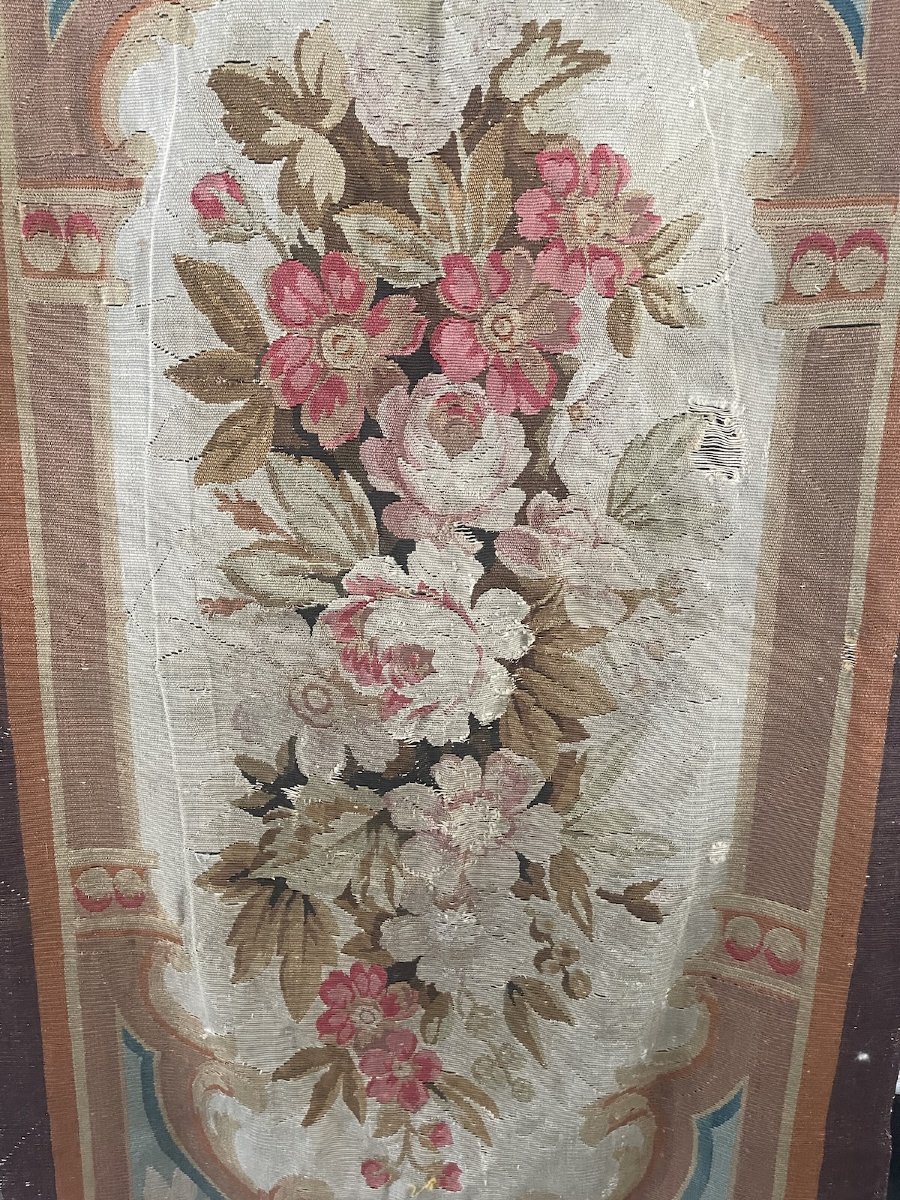 Tapisserie d'Aubusson, époque XIXᵉ siècle, décor floral -photo-6
