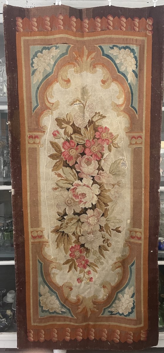 Tapisserie d'Aubusson, époque XIXᵉ siècle, décor floral -photo-7