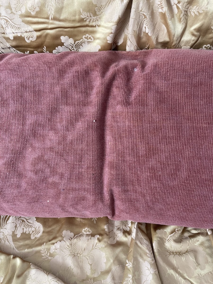Coussin d'apparat réalisé à partir d'une broderie de cour du XVIIᵉ siècle 90 cm x 45 cm-photo-8