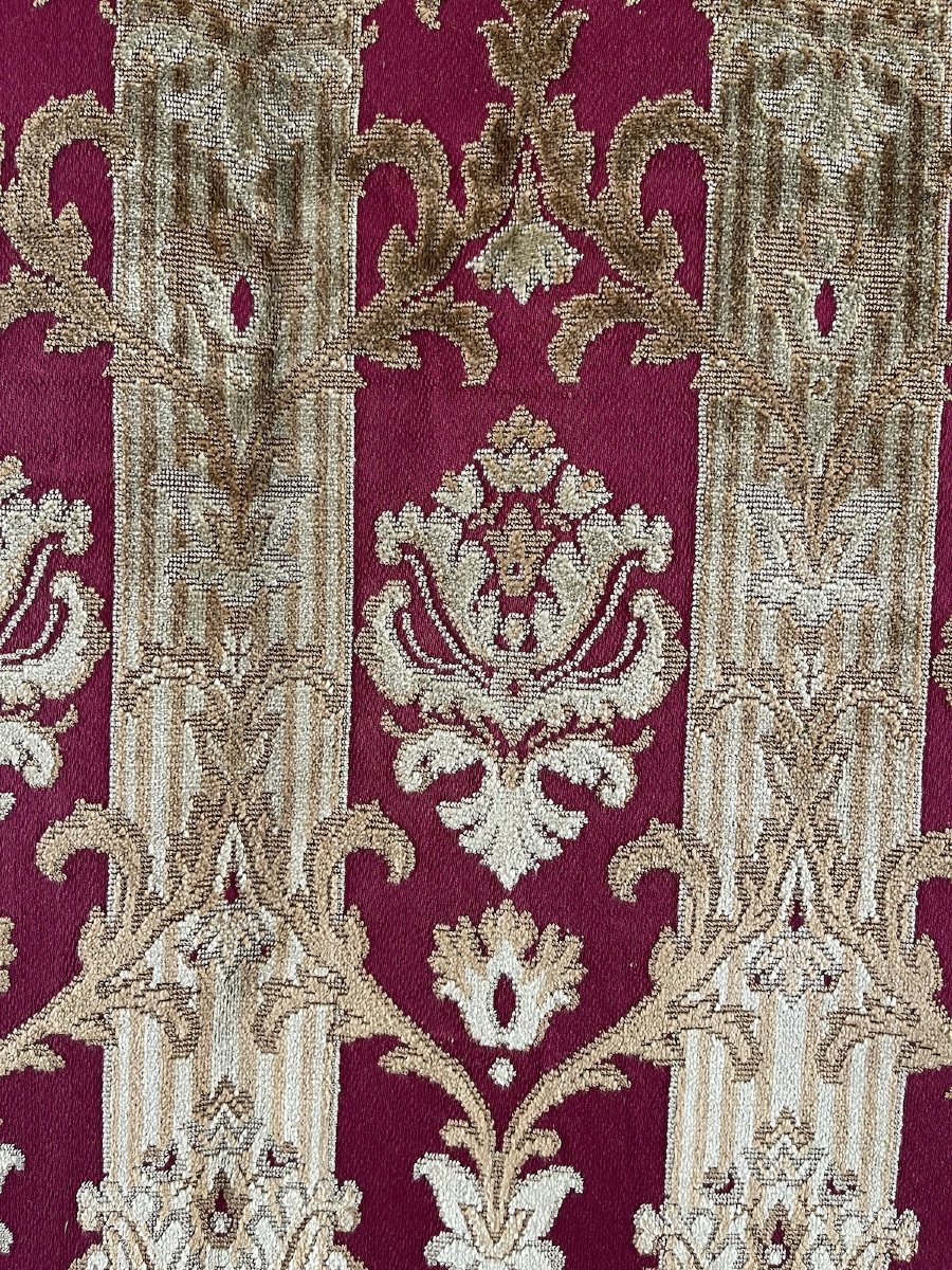 Velours d'ameublement à riche décor d'inspiration Renaissance esprit des velours de Gènes-photo-3
