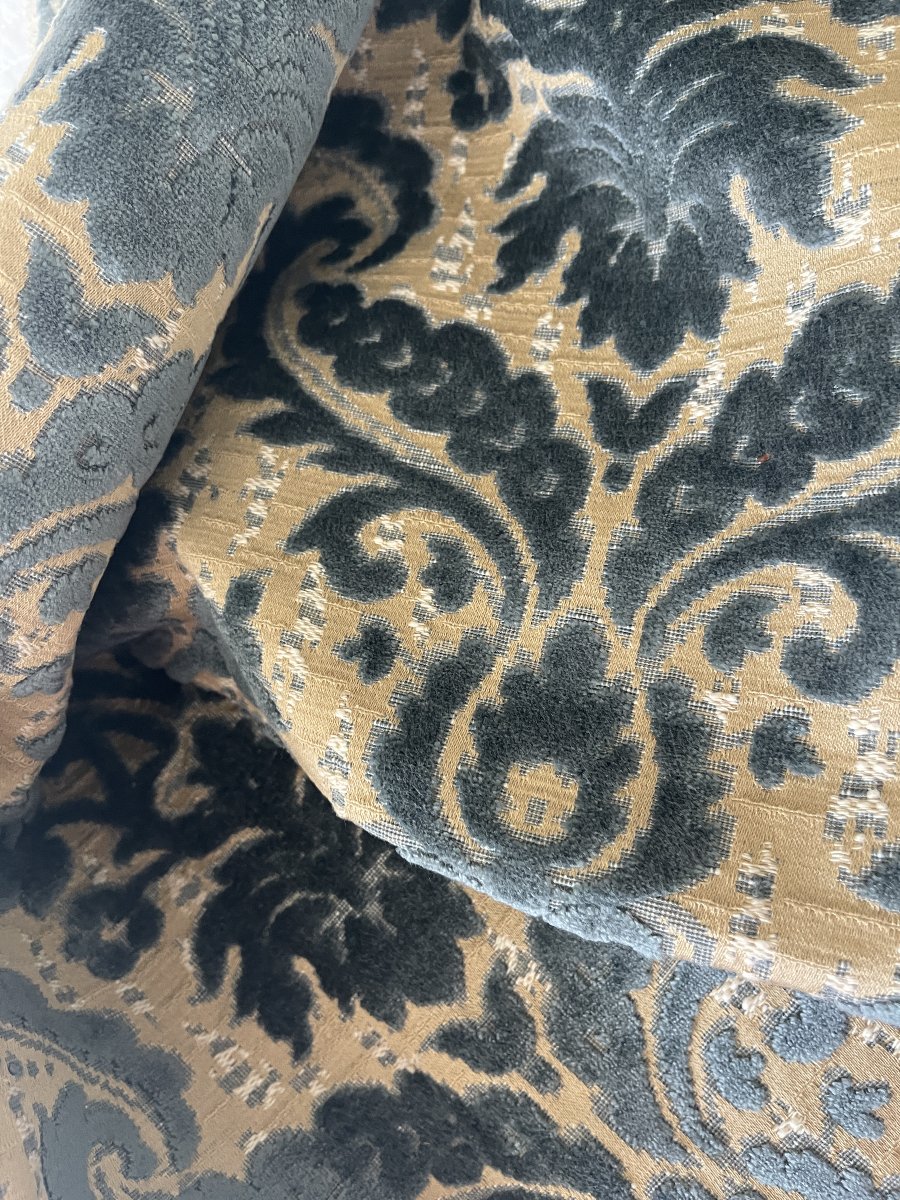 Velvet Fragment, Genoa Velvet Style – Late 19th / Early 20th Century-photo-1