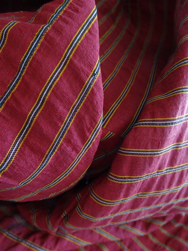 Robe en soie rayée d’Asie centrale XIXe siècle-photo-8