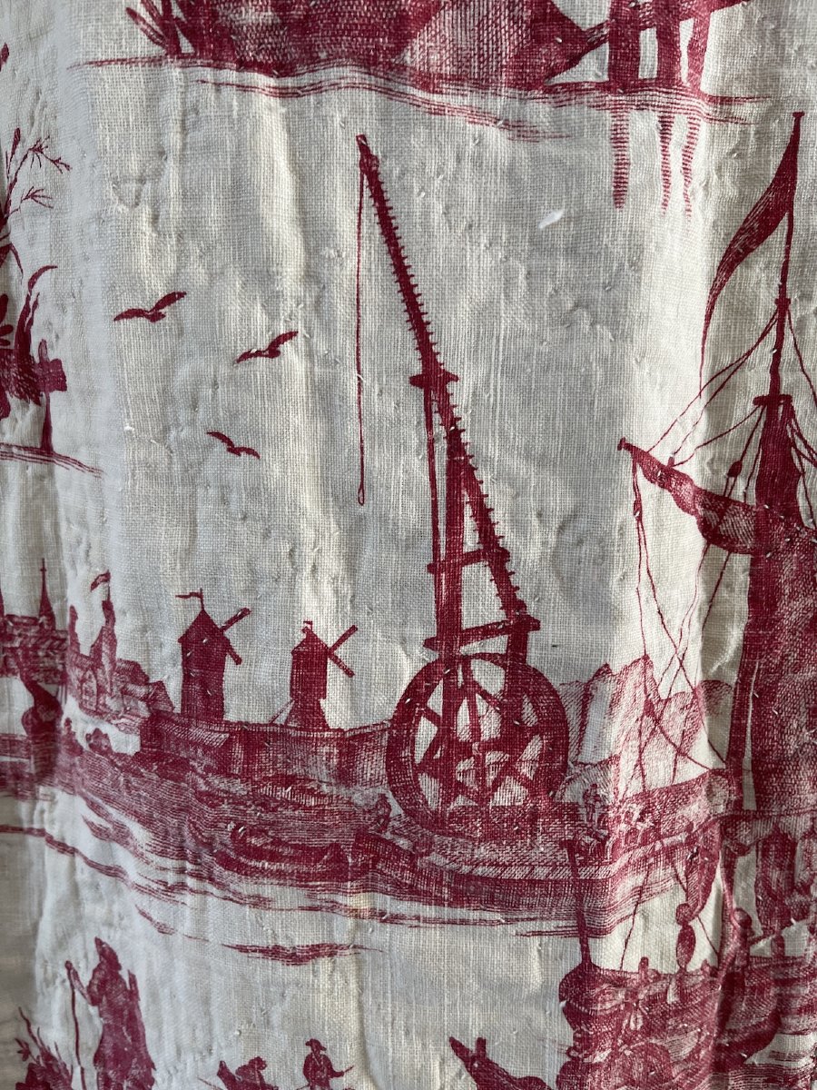 Printed Canvas With A Nautical Motif – Nantes, Circa 1780–1800-photo-3