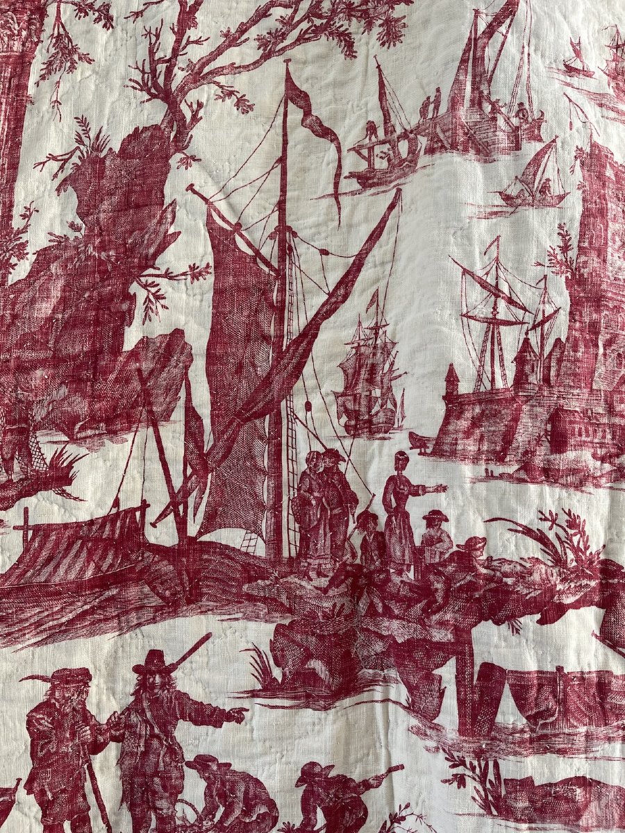 Printed Canvas With A Nautical Motif – Nantes, Circa 1780–1800-photo-1