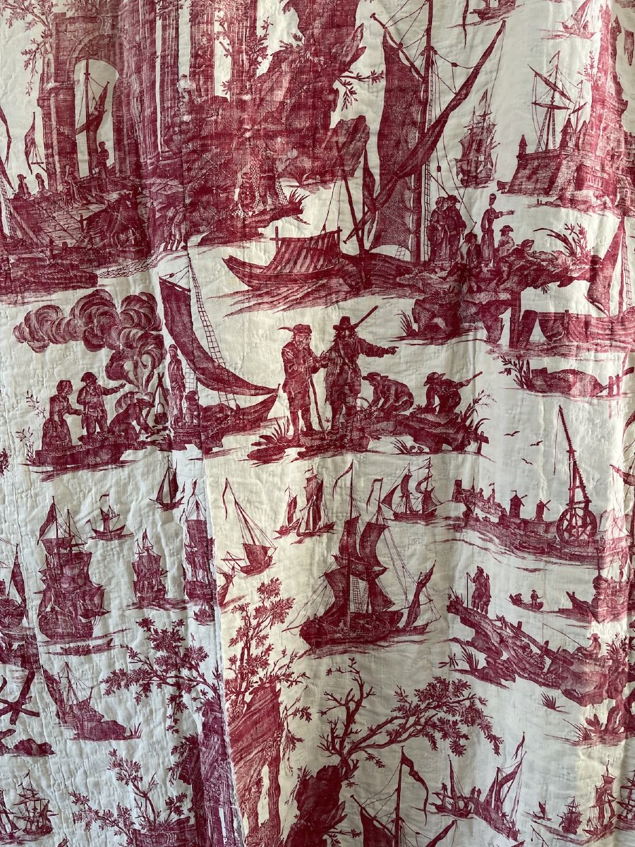 Printed Canvas With A Nautical Motif – Nantes, Circa 1780–1800-photo-3