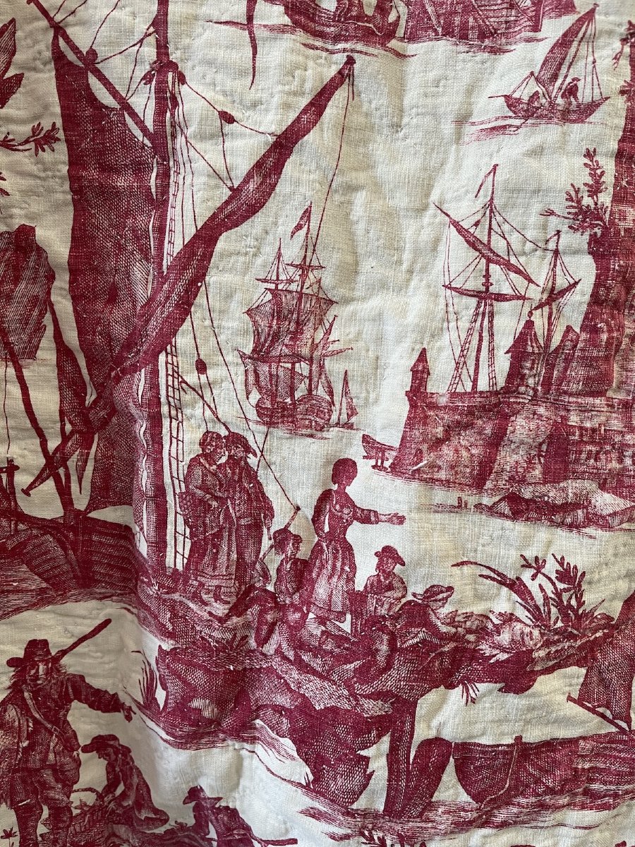 Printed Canvas With A Nautical Motif – Nantes, Circa 1780–1800-photo-6