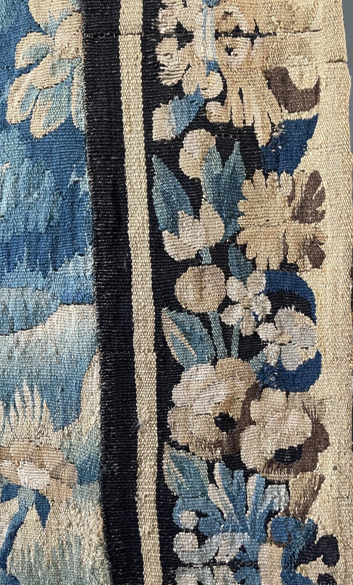 17th-century Aubusson Tapestry – Lush Landscape With Flowers-photo-6