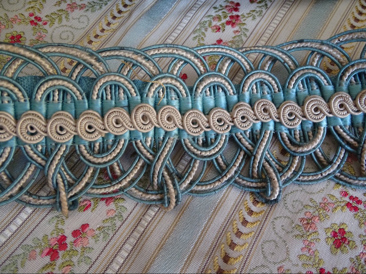 Métrage de passementerie ancienne en soie lyonnaise – XIXᵉ siècle-photo-2
