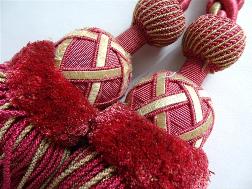 Une Embrase En Passementerie De Couleur Rose époque XIXème-photo-3