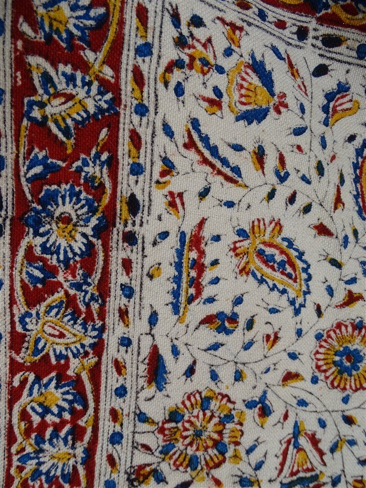 Tenture Persane  Imprimée  Kalamkari Fin XIXème -photo-4