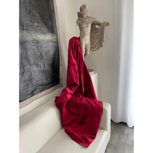 Fragment Of Silk Velvet Fabric For Upholstering Seats
