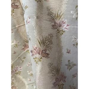 Pair Of Antique Curtains – 19th Century – Lyon Silk. Antique Hangings