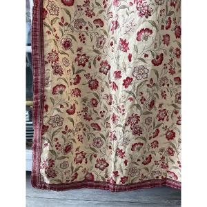 An Old Printed Cotton Curtain, 19th Century