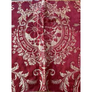 Fragment de soie ancienne époque XIXème