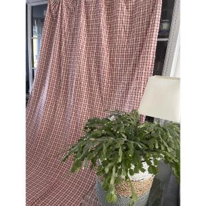 Fabric Yardage From The Publisher Manuel Canovas – “cabourg Check”, Raspberry Color