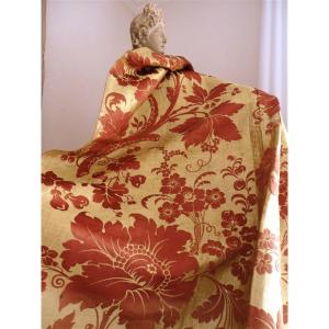 Brocatelle Regency Period Curtain Linen And Silk High-end Decoration