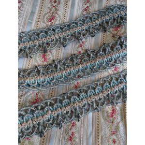 Métrage de passementerie ancienne en soie lyonnaise – XIXᵉ siècle