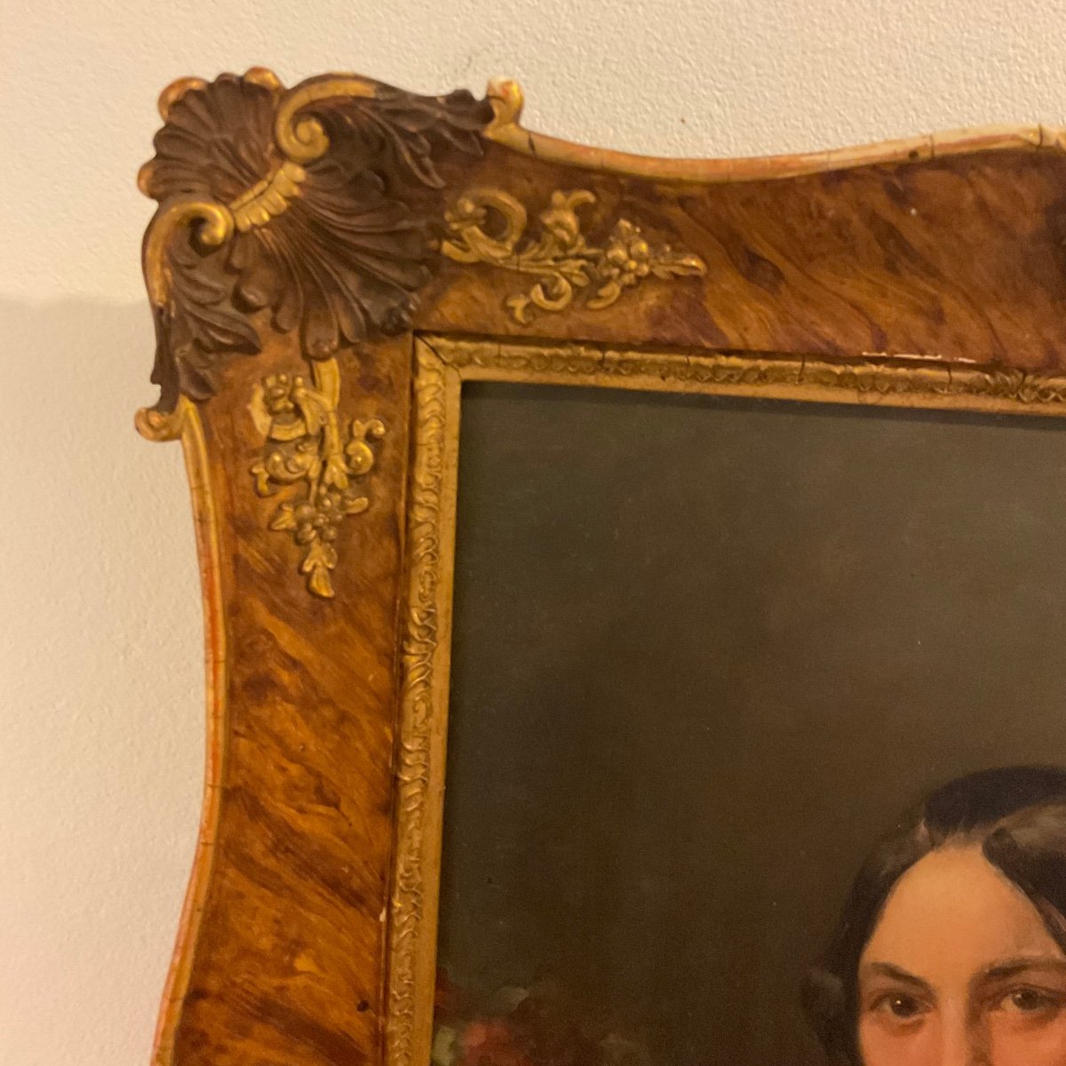 Biedermeier Painting Oil On Canvas By Josephine Götzel-sepolina-photo-6
