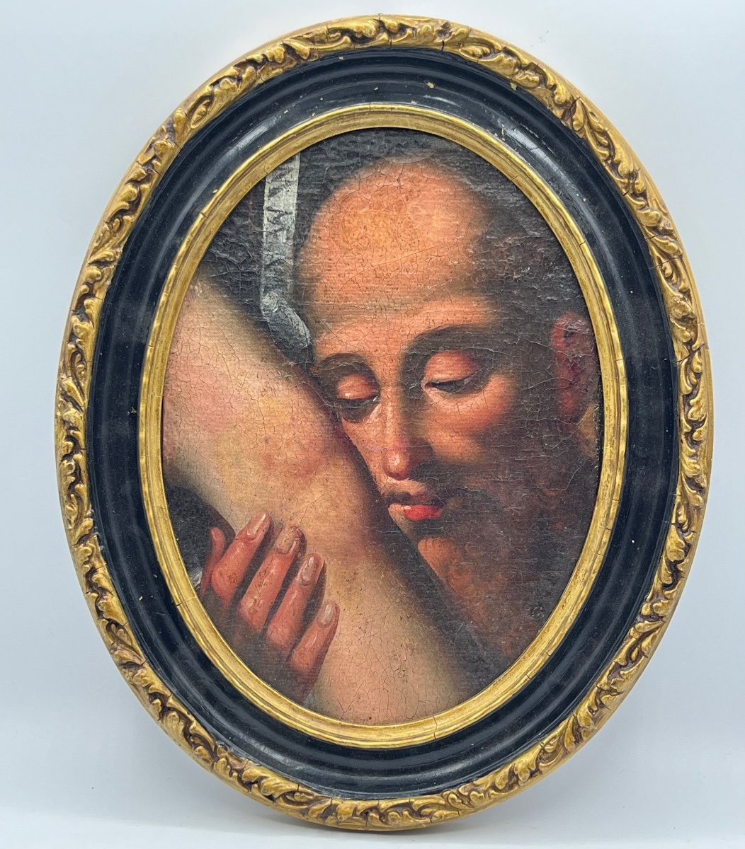 Peinture à l'Huile Italienne 16ème Siècle Caravage Cercle, Fragment.
