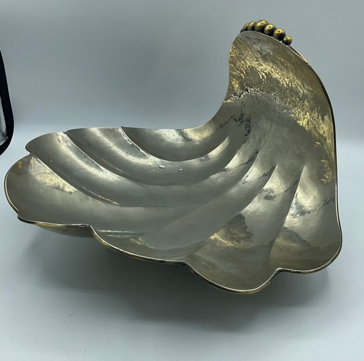 Pair Of Art Deco Shell Shaped Large Centrepiece -photo-5