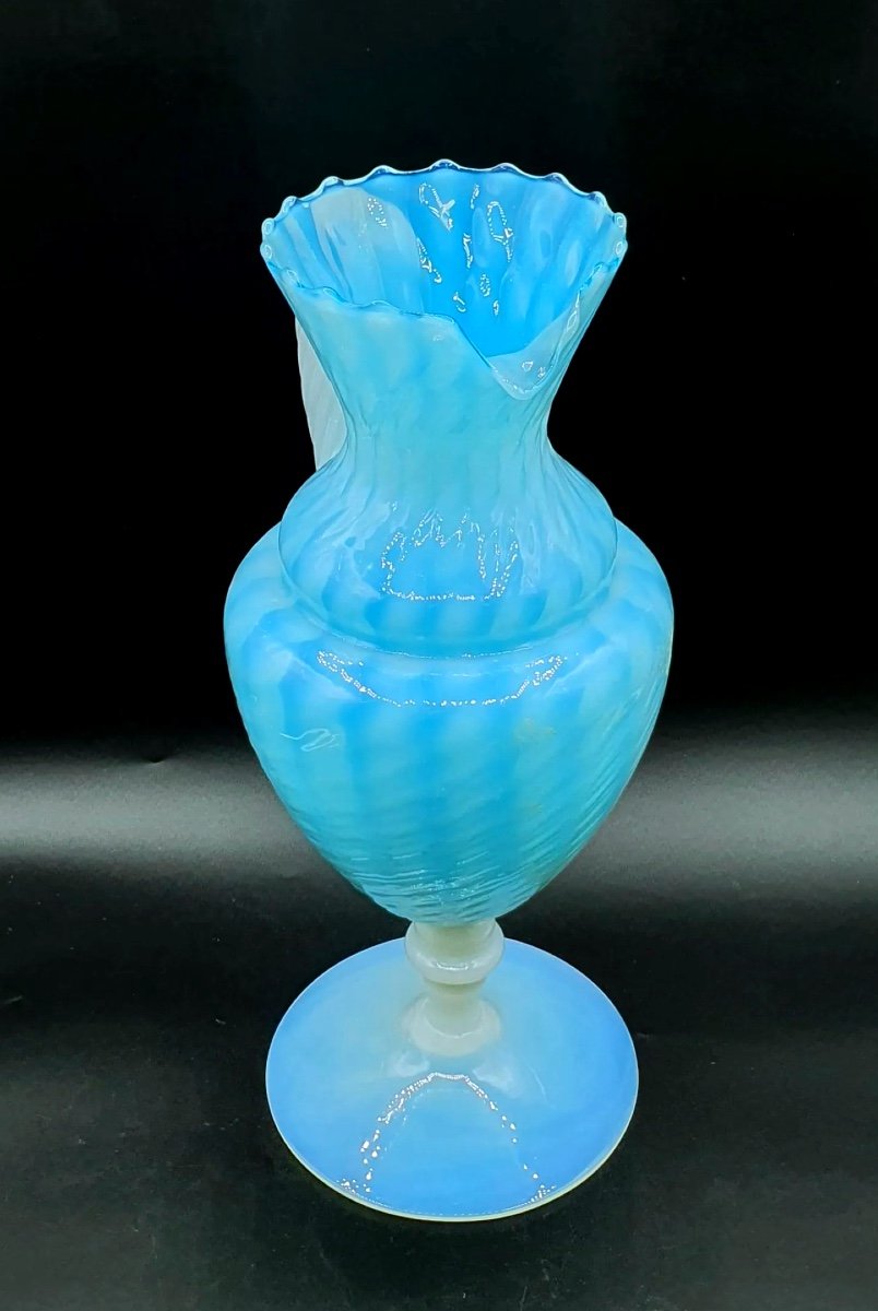 Murano, Cruche En Verre Opalin-photo-3